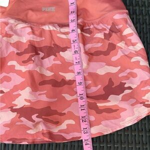 Pink skirt with shorts underneath Camo print Color Peach Size Medium NWT